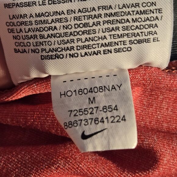 Nike Golf Dri Fit Polo Mens  Standard Fit Heathered Red Grey size Med Colorblock - Picture 11 of 14